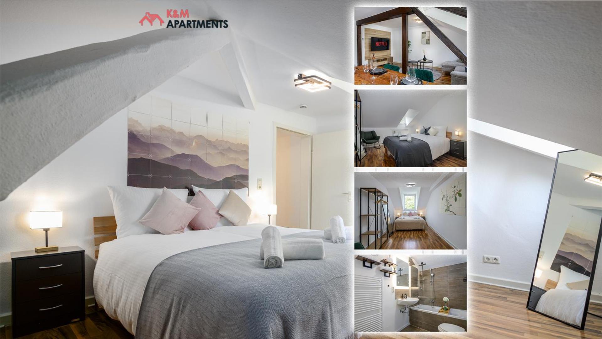K&m - Familienfreundlich - Geraeumig - Cozy Apartment Wiesbaden